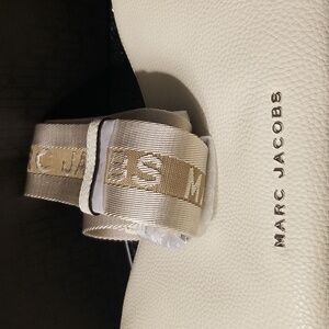 Marc Jacobs Drifter Small Leather Hobo Shoulder Crossbody Bag Logo Strap